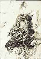 JANSSEN, HORST, 1929 - 1995, ORIGINALRADIERUNG 1982, 21 X 29 CM, VOGEL, RE. UNTEN MIT BLEISTIFT SIGN., IN DER ...