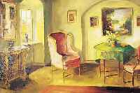 GEERT, EDIT, *1906 KOPENHAGEN, DäNISCHE KüNSTLERIN, DIE SICH AUF BLUMENSTILLEBEN UND INTERIEURS SPEZIALISIERT, HATTE SONDERAUS- STELLUNGEN ...