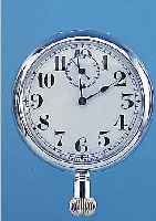 B-UHR ALS TASCHENUHR BZW. BORDUHR VERWENDBAR, M. 180 GRAD GEDR. EMAILZIFFERBL., GEL. VON DER FIRMA F.W. KREIS, BERLIN W, SO SIGN. AUßEN6, METALL ...