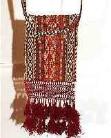 TASCHE, AFGHANISTAN, 29 X 22CM, EHZ 3 WOLLE AUF WOLLE, UM 1940
