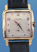 HAMILTON HERRENARMBANDUHR, USA/SCHWEIZ UM 1954, GG-FILLED, EDELST.-BODEN GEDR., BLATT REST., FORMANKERW., WOHL BASISKAL. ETA 1220, SCHR.-UNR., ...