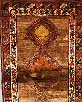 GASHGAI, PERSIEN, 165 X 100CM, EHZ 3 WOLLE AUF WOLLE, CA.50 JAHRE