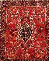 AFSCHAR, PERSIEN, 158 X 127CM, EHZ 3 FLOR WOLLE, CA.30 JAHRE