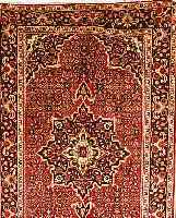 BIDJAR, PERSIEN, 200 X 125CM, EHZ 3 FLOR WOLLE, CA.30 JAHRE