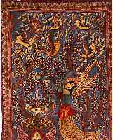 KASHMAR, PERSIEN, 204 X 105CM, EHZ 3 FLOR WOLLE, CA.25 JAHRE