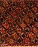 GASHGAI, PERSIEN, 60 X 55CM, EHZ 3 WOLLE AUF WOLLE, CA.40 JAHRE