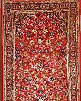 KESCHAN, PERSIEN, 374 X 100CM, EHZ 2 WOLLE AUF WOLLE, CA.10 JAHRE, WASSERSCHADEN