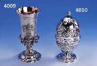 POKAL, WILKENS BREMEN UM 1860, 13LöTIGES SILBER, VORNE AUFGELEGTE DEUTSCHE EICHE MIT ANGELEHNTEN GEWEHREN UND DOPPELKOPFADLER AUF SCHILD, ...