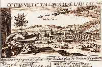 KONVOLUT VON 3 BLATT WACHENHEIM/PFALZ, 1.) KUPFERSTICH AUS MEISSNER SCHATZKäSTLEIN, UM 1630, GA WACHENHEIM, CA. 10 X 14,5 CM, 2.) KUPFERSTICH ...