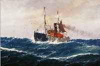 JENSEN, MAX, BERLINER MARINEMALER, STELLTE 1887 AUF DER HAMBURGER FRüHJAHRSAUSSTELLUNG UND 1888 AUF DER BERLINER AKADEMIEAUSSTELLUNG AUS, HIER: ...