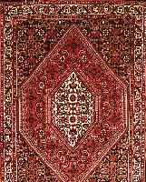 BIDJAR,PERSIEN CA 106 X 76 CM. FLOR WOLLE.