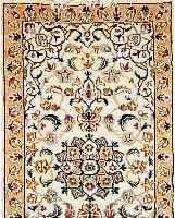 NAIN,PERSIEN CA 110 X 60 CM. FLOR WOLLE MIT SEIDE.
