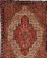 SENNEH,PERSIEN CA 108 X 78 CM. FLOR WOLLE.