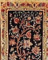 ESFAHAN FEIN,PERSIEN CA 103 X 69 CM. KORKWOLLE M.U.AUF SEIDE.CA 900.000 KN/QM.