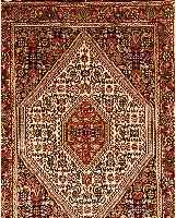 BIDJAR,PERSIEN CA 98 X 88 CM. FLOR WOLLE.