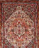 SENNEH,PERSIEN CA 100 X 67 CM. FLOR WOLLE.
