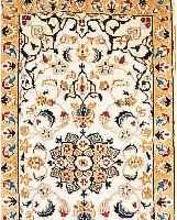 NAIN,PERSIEN CA 110 X 60 CM. FLOR WOLLE MIT SEIDE.