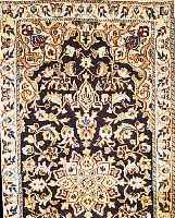 NAIN,PERSIEN CA 137 X 70 CM. FLOR WOLLE MIT SEIDE.