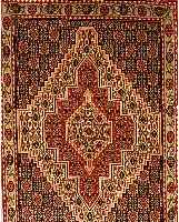 SENNEH,PERSIEN CA 110 X 74 CM. FLOR WOLLE.