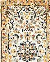 NAIN,PERSIEN CA 110 X 60 CM. FLOR WOLLE MIT SEIDE.