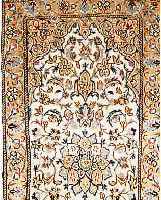 NAIN,PERSIEN CA 135 X 62 CM. FLOR WOLLE MIT SEIDE.