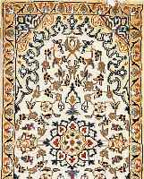 NAIN,PERSIEN CA 110 X 60 CM. FLOR WOLLE MIT SEIDE.