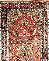 KASCHMIR,INDIEN CA 92 X 63 CM. FLOR SEIDIG.