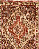 SENNEH,PERSIEN CA 105 X 75 CM. FLOR WOLLE.