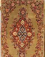 ESFAHAN FEIN,PERSIEN CA 98 X 63 CM. KORKWOLLE M.U.AUF SEIDE.CA 900.000 KN/QM.