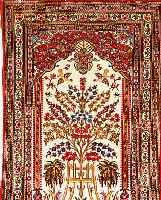 GHOM KORK,PERSIEN CA 122 X 82 CM. FLOR KORKWOLLE.