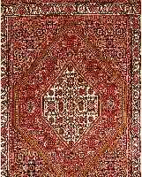 BIDJAR,PERSIEN CA 97 X 71 CM. FLOR WOLLE.