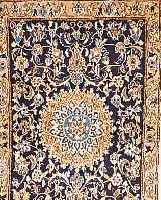 NAIN,PERSIEN CA 130 X 90 CM. FLOR WOLLE MIT SEIDE.
