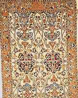 NAIN,PERSIEN CA 130 X 90 CM. FLOR WOLLE MIT SEIDE.