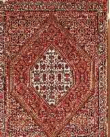 BIDJAR,PERSIEN CA 97 X 72 CM. FLOR WOLLE.