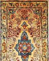SAROGH,PERSIEN CA 124 X 65 CM. FLOR WOLLE.