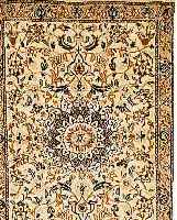 NAIN,PERSIEN CA 130 X 90 CM. FLOR WOLLE MIT SEIDE.