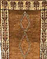 GABBEH,PERSIEN CA 148 X 108 CM. WOLLE AUF WOLLE.