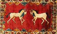 GABBEH,PERSIEN CA 165 X 119 CM. WOLLE AUF WOLLE.