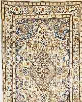 NAIN,PERSIEN CA 196 X 117 CM. FLOR WOLLE MIT SEIDE.