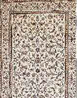 NAIN FEIN,PERSIEN CA 210 X 147 CM. KORKWOLLE MIT SEIDE.CA 1000.000 KN/QM