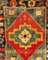 GABBEH,PERSIEN CA 193 X 160 CM. WOLLE AUF WOLLE.