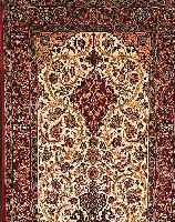 ESFAHAN FEIN,PERSIEN CA 169 X 114 CM. KORKWOLLE M.U.AUF SEIDE.CA 900.000 KN/QM.