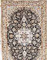NAIN FEIN,PERSIEN CA 150 X 100 CM. KORKWOLLE MIT SEIDE.CA 900.000 KN/QM.