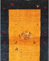 GABBEH,PERSIEN CA 148 X 102 CM. WOLLE AUF WOLLE.
