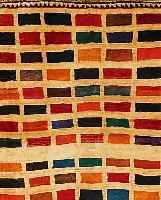 GABBEH,PERSIEN CA 140 X 122 CM. WOLLE AUF WOLLE.