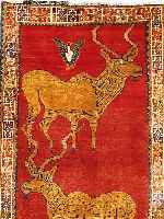GABBEH,PERSIEN CA 188 X 112 CM. WOLLE AUF WOLLE.