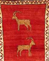 GABBEH,PERSIEN CA 172 X 101 CM. WOLLE AUF WOLLE.
