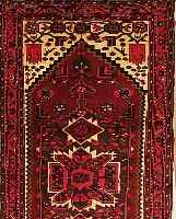 HAMADAN,PERSIEN CA 194 X 100 CM. FLOR WOLLE.