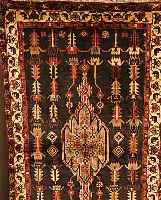 MAZLAGHAN,PERSIEN CA 219 X 135 CM. FLOR WOLLE.CA 30 JAHRE.