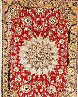 NAIN,PERSIEN CA 383 X 80 CM. FLOR WOLLE MIT SEIDE.